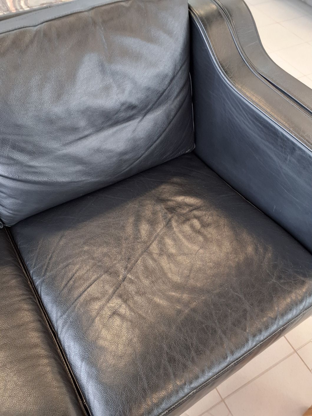 Claus holm lædersofa 2 pers